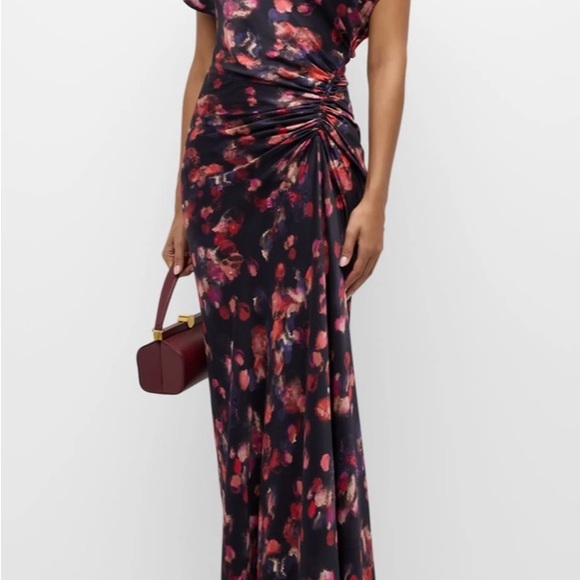 A.L.C Draped Satin Poppy Gown - Picture 2 of 9